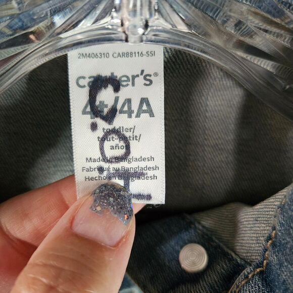 CARTER'S Light Jean Jacket Size 4T - Picture 2 of 3